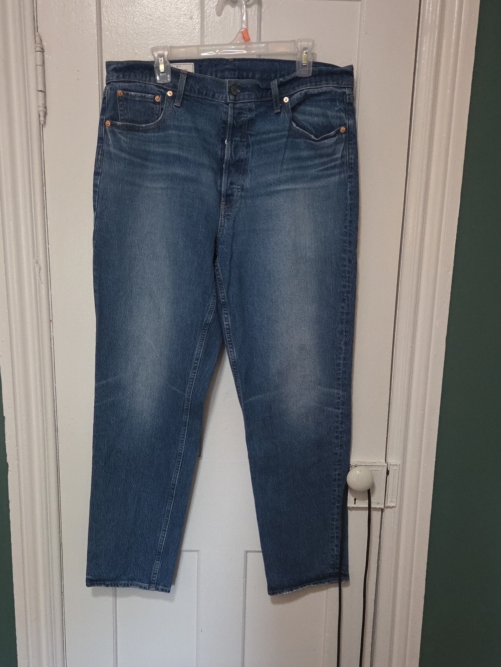 GAP Cheeky Straight High-Rise Jeans - Blue